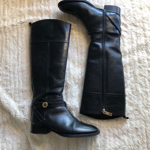 Tory Burch Tall Black Riding Boots